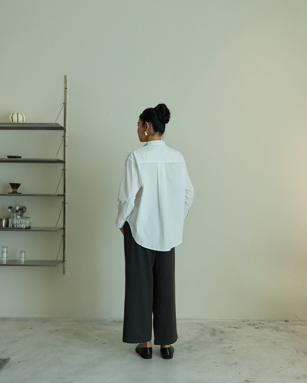 Reed Pleated Shirt in White