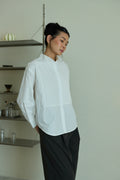 Reed Pleated Shirt in White