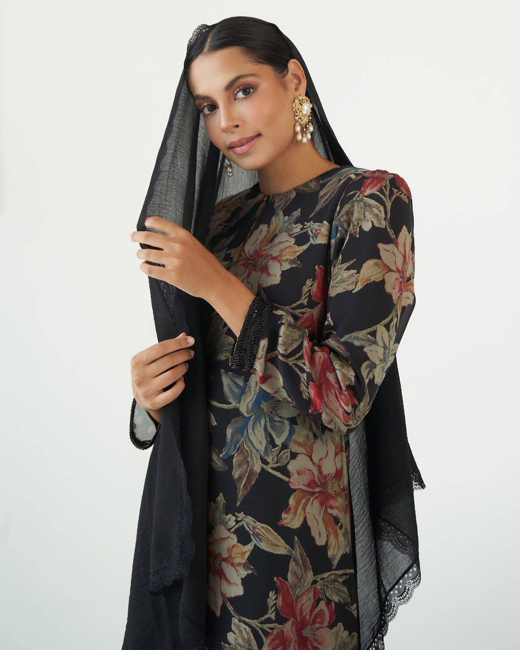 Amara Kurung in Black