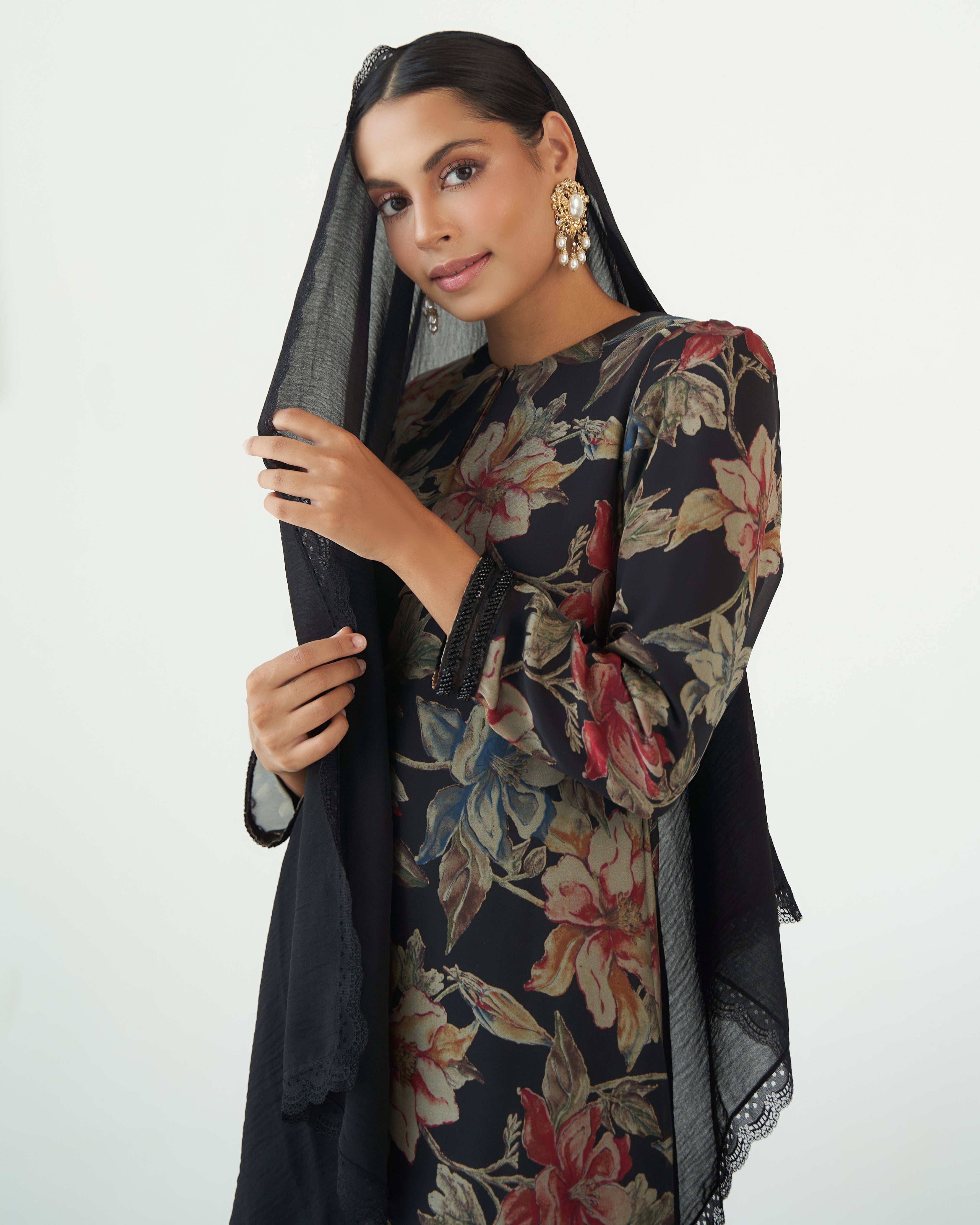 Amara Kurung in Black