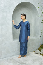Iman Kurung in Navy